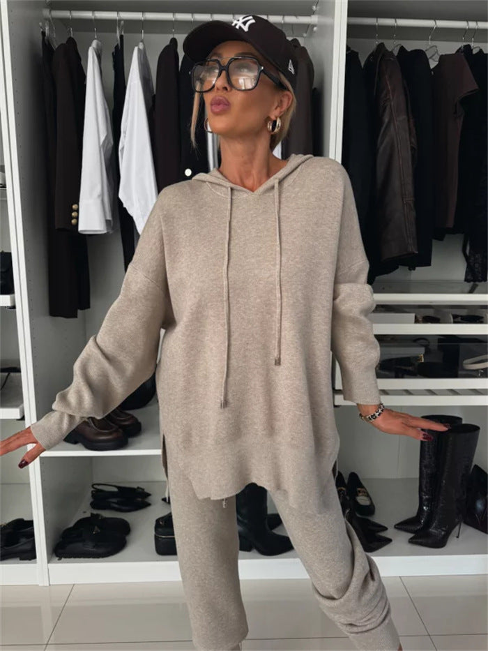 Damen Oversized Hoodie und bequeme Jogginghose Set Sovae