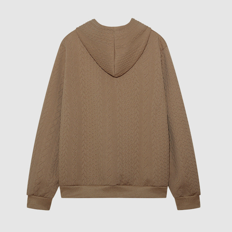 Damen Kuscheliger Strickpullover mit Kapuze Sovae