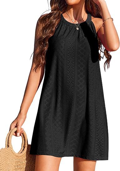 Damen Freizeit-Minikleid mit Rüschendetails Sovae