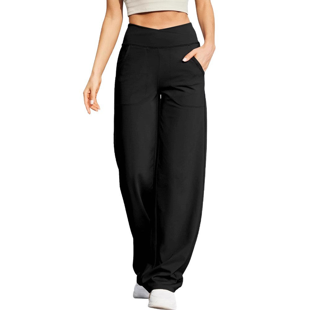 Damen Sportliche High-Waist-Hosen Sovae