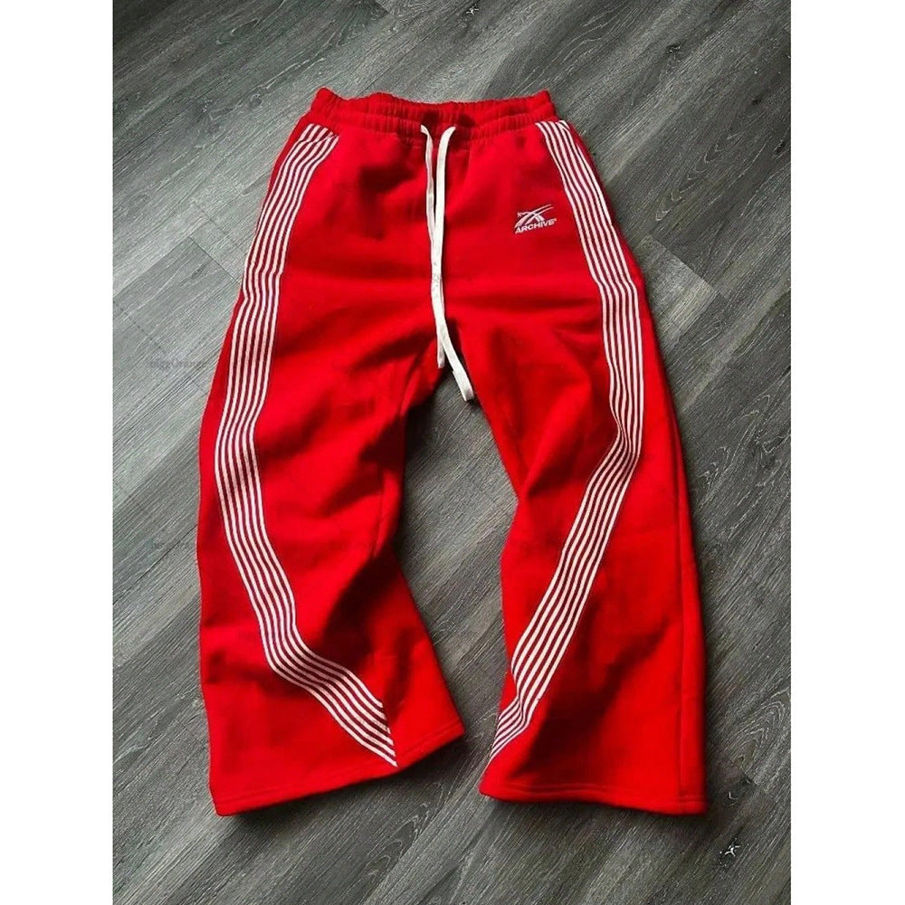 Damen Weitgeschnittene Jogginghose mit seitlichen Streifen Sovae
