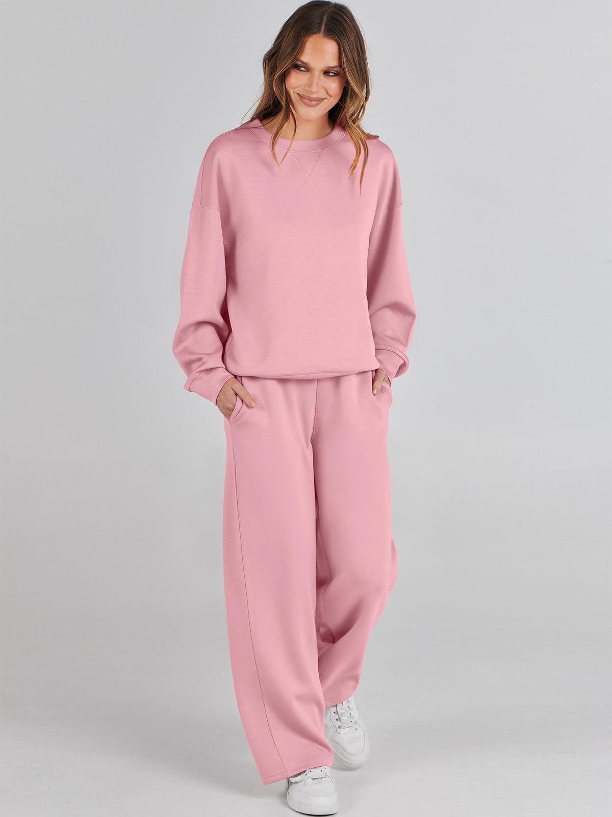 Damen bequemer Sweatsuit mit weitem Schnitt Sovae