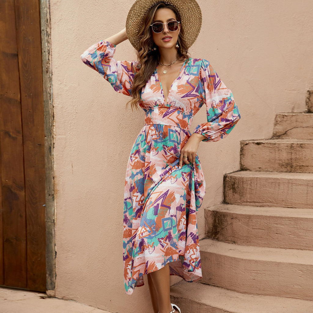 Damen Maxikleid Sovae