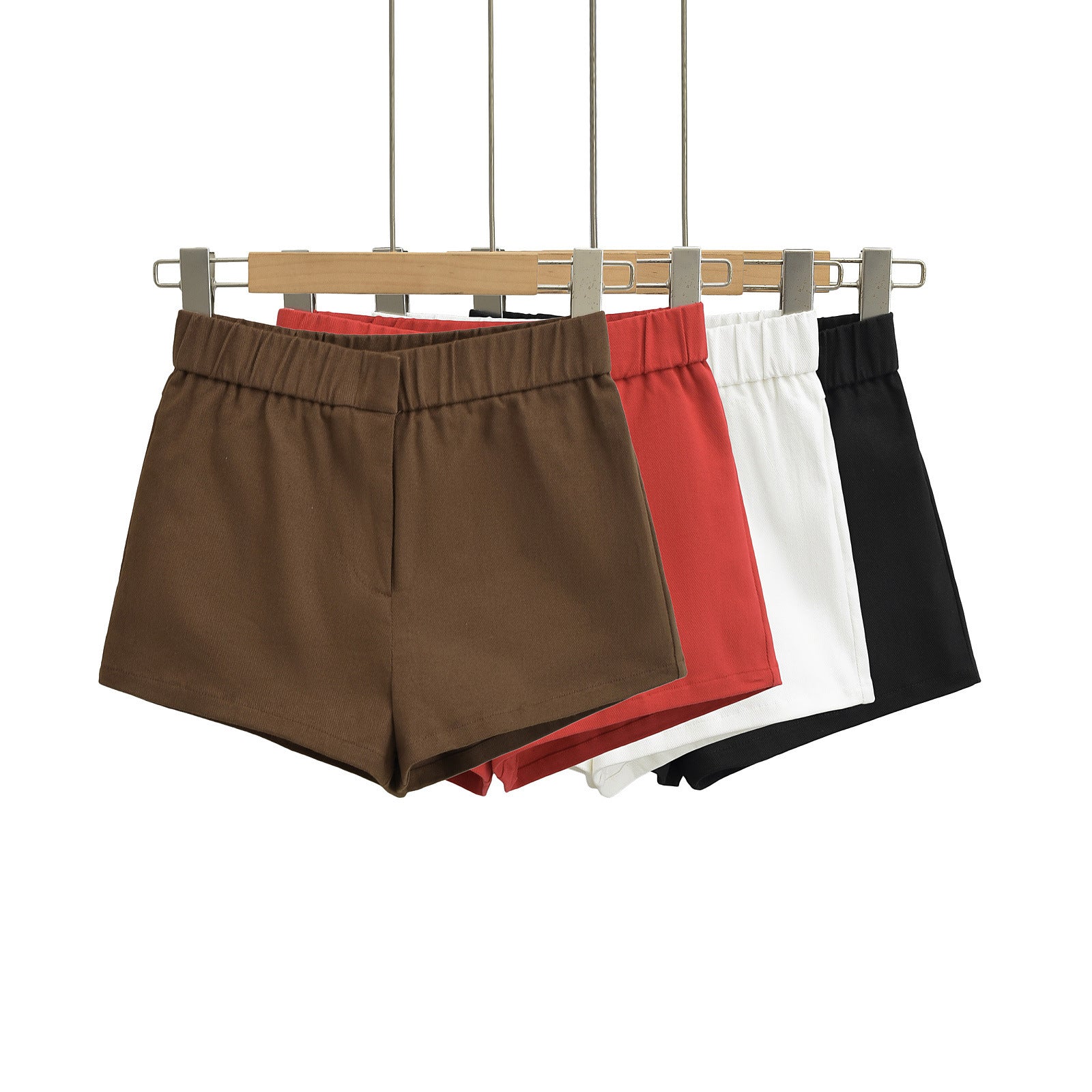 Damen bequeme Hochbund-Shorts Sovae