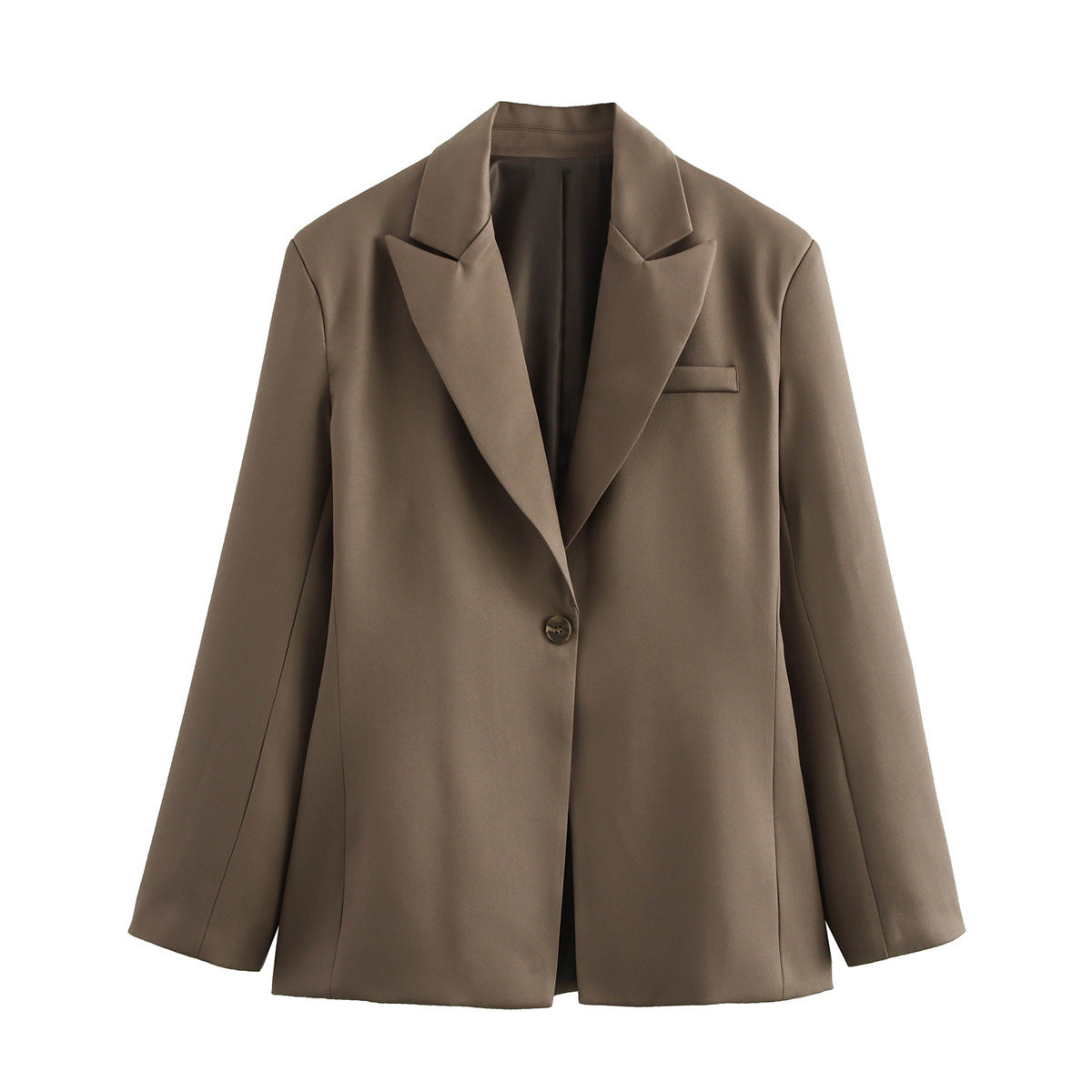 Damen elegante Blazerjacke im minimalistischen Design mit praktischen Taschen Sovae
