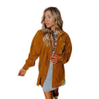 Damen Velourshemd Sovae