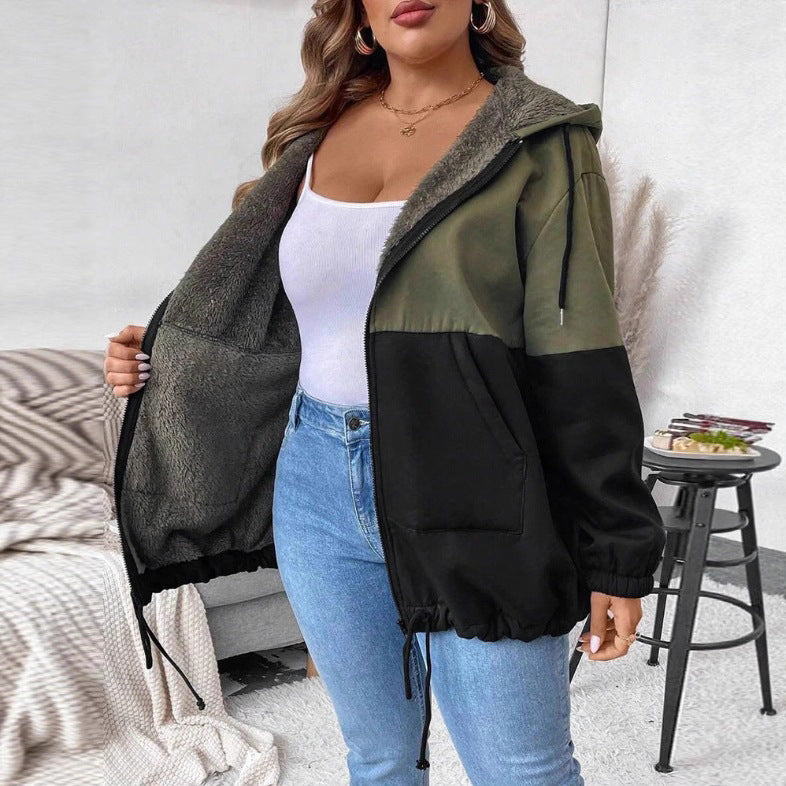 Damen Kapuzenjacke mit punktuellem Fleece-Futter und verstellbarem Bund Sovae