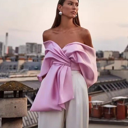 Damen Luftiges Sommerkleid mit verstellbaren Spaghetti-Trägern und fließendem Rock Sovae