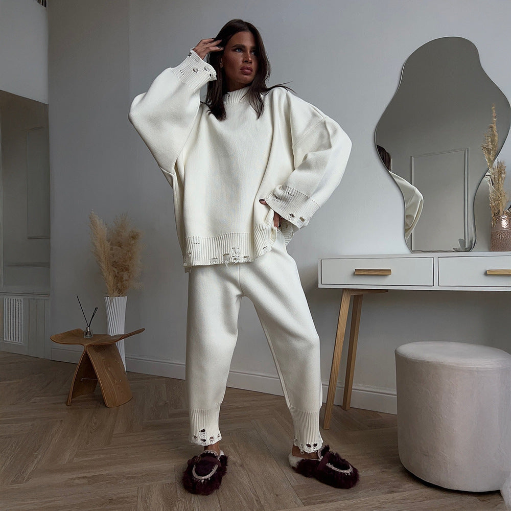 Damen Weites Strickensemble mit raffinierten Details Sovae