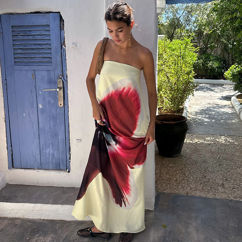 Damen Maxi-Kleid mit floralem Design Sovae