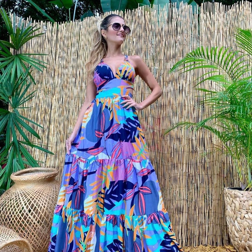 Damen Maxikleid Sovae