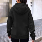 Damen gemütlicher und stilvoller Zip-Hoodie Sovae
