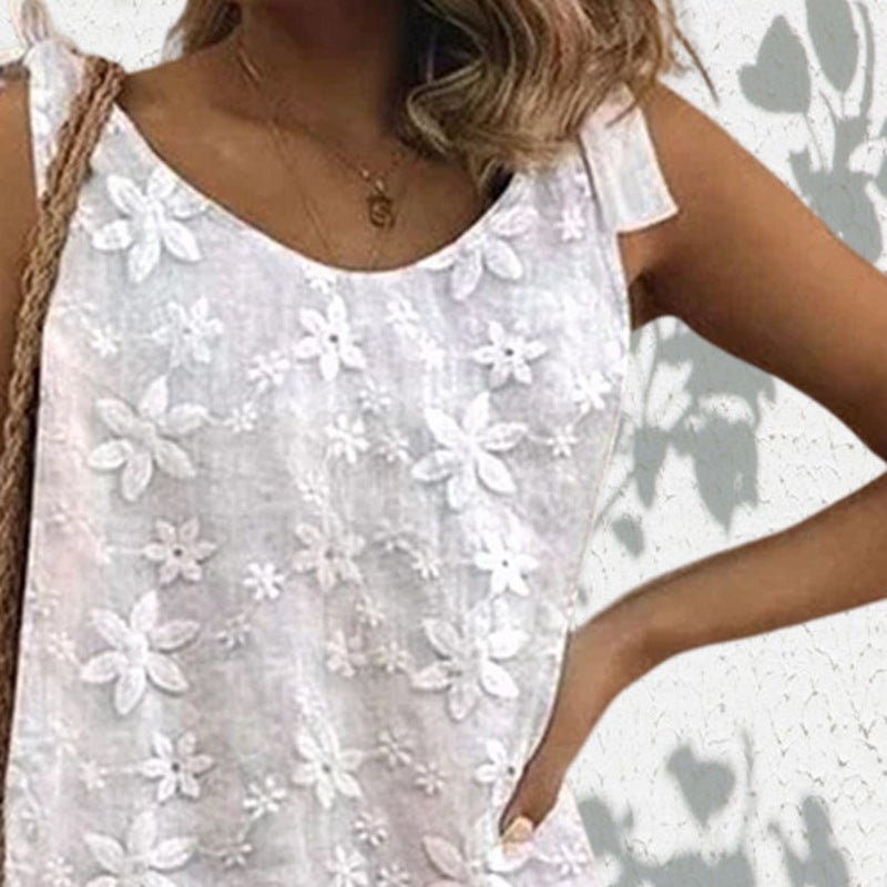 Damen Leichtes Blüten-Minikleid Sovae