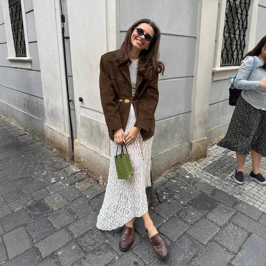 Damen Casual Blazerjacke aus hochwertigem Material Sovae