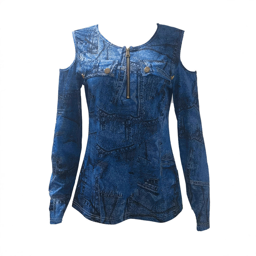 Damen Jeanshemd Sovae