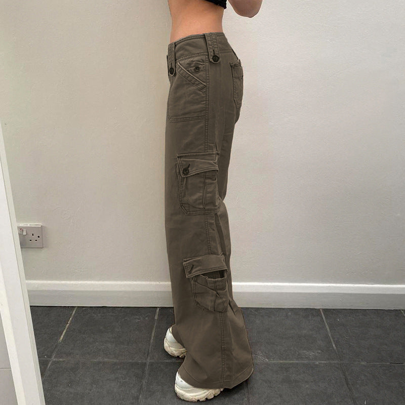 Damen Cargo-Hose mit praktischen Seitentaschen und lässigem Schnitt Sovae