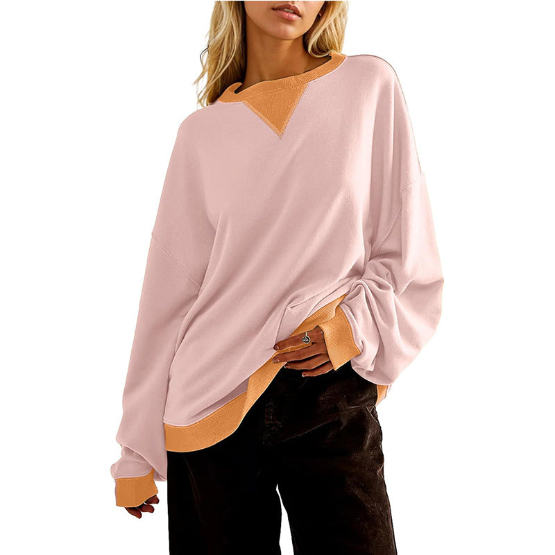 Damen Lässiger Pullover mit hohem Kragen und Oversized-Schnitt Sovae