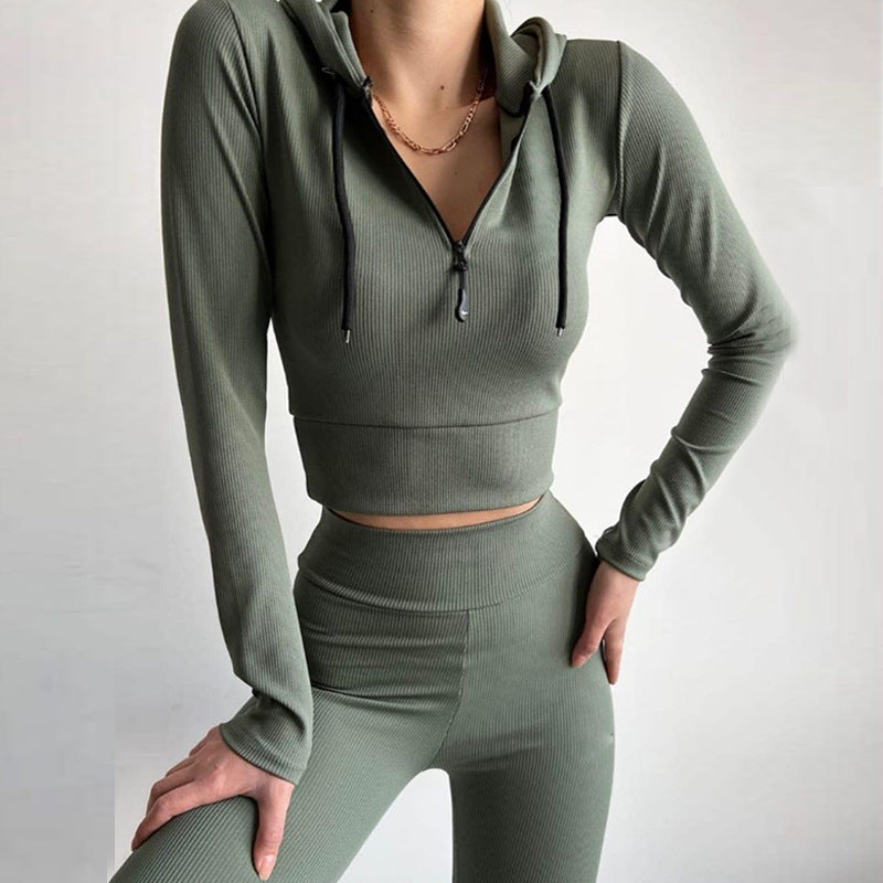 Damen Langarm-Pullover mit Reißverschluss Sovae
