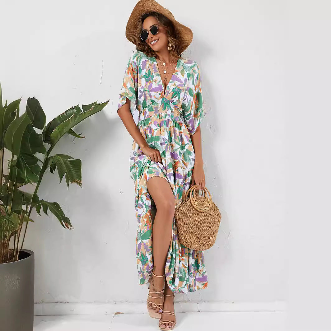Damen Maxikleid Sovae