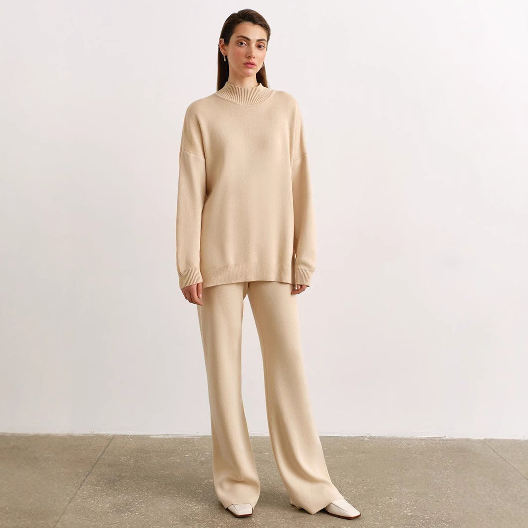 Damen komfortables Strick-Ensemble mit weitem Schnitt Sovae