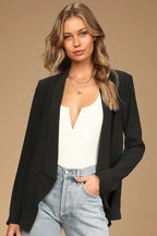 Damen moderner Blazer mit asymmetrischem Schnitt Sovae