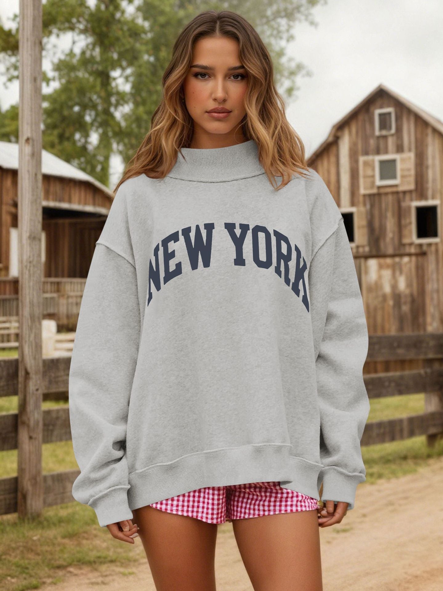 Damen gemütlicher Oversized Pullover Sovae