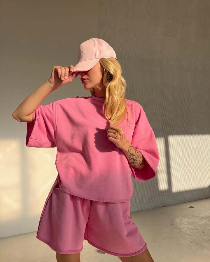Damen Oversized Freizeitsport Set Sovae