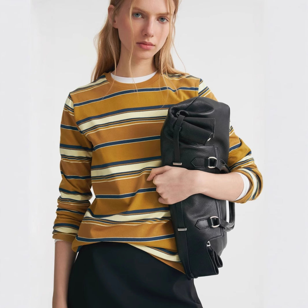 Damen Langarmshirt mit stylischem Streifenmuster Sovae