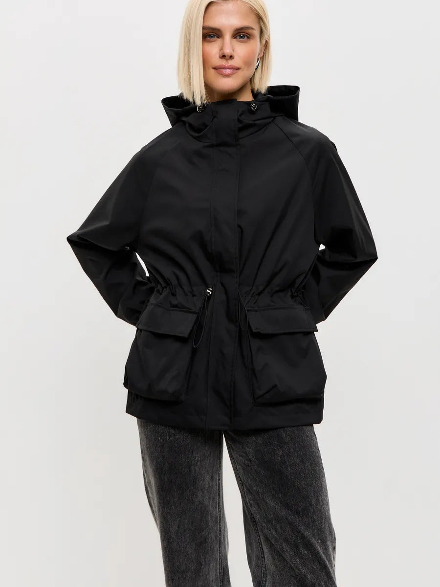 Damen funktionale Windjacke mit Kapuze Sovae