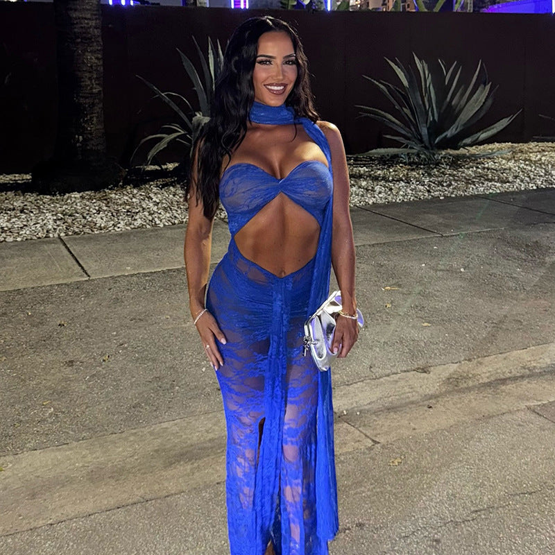 Damen verführendes Spitzenkleid Sovae