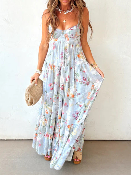 Damen Maxikleid Sovae