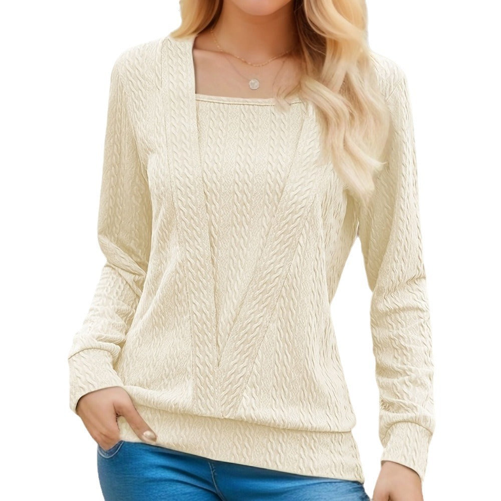 Damen Pullover mit Zopfmuster Sovae