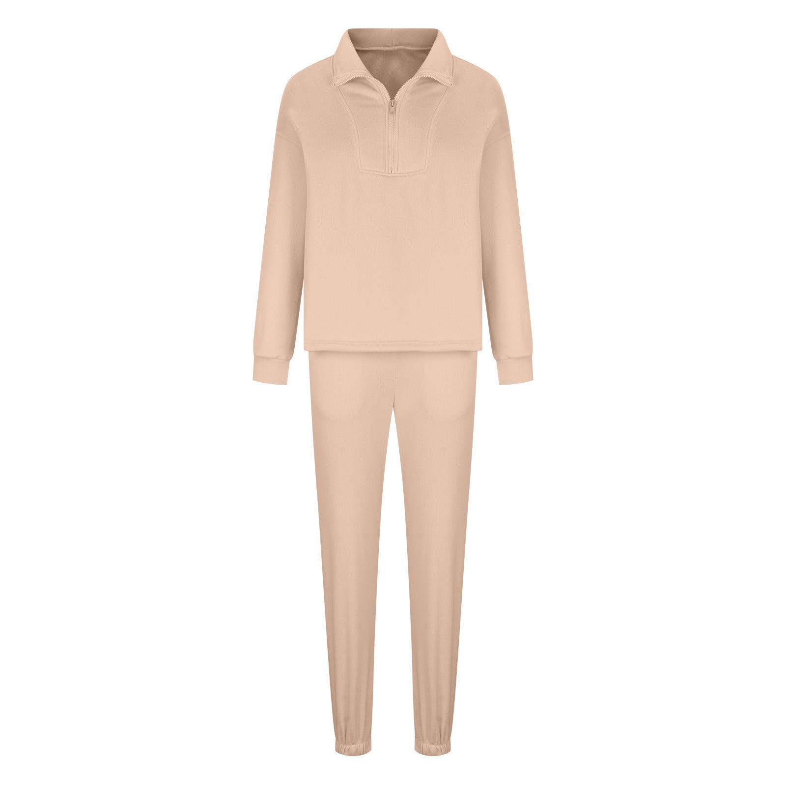 Damen Sportliche Pullover-Set mit hohem Kragen Sovae