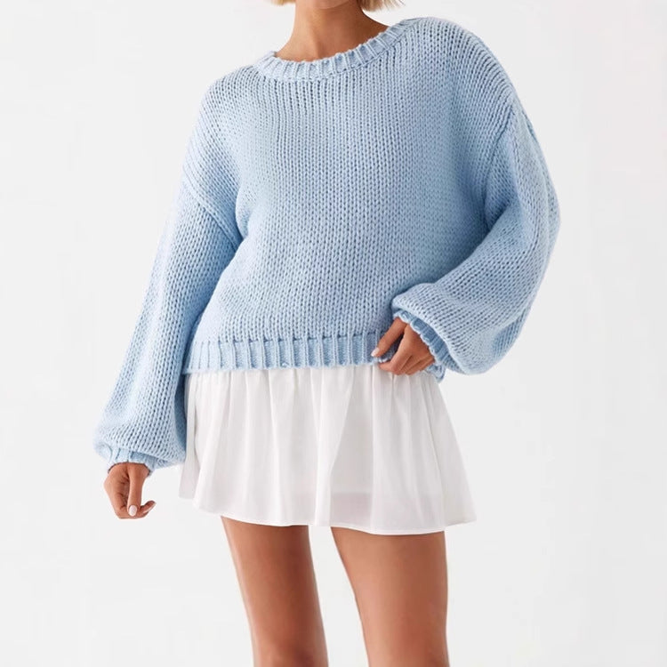 Damen Gemütlicher und stylischer Oversized-Pullover mit strukturiertem Strick Sovae