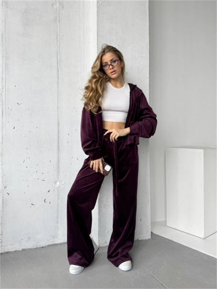 Damen sportlicher Loungewear-Anzug mit entspannter Passform Sovae