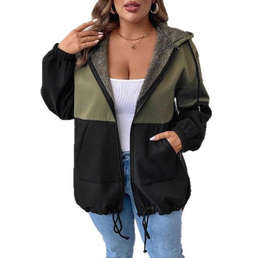 Damen Kapuzenjacke mit punktuellem Fleece-Futter und verstellbarem Bund Sovae