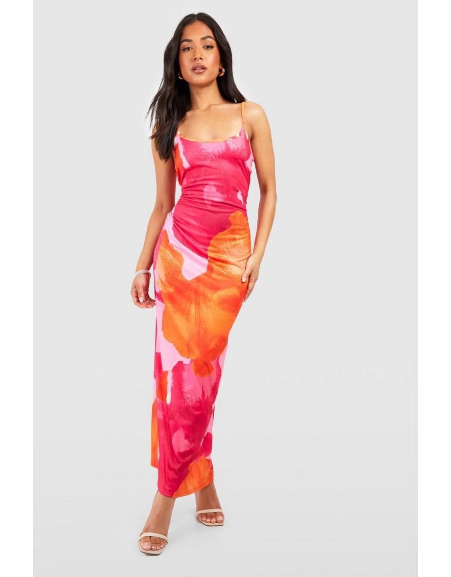 Damen A-Linie Blumen Maxikleid Sovae
