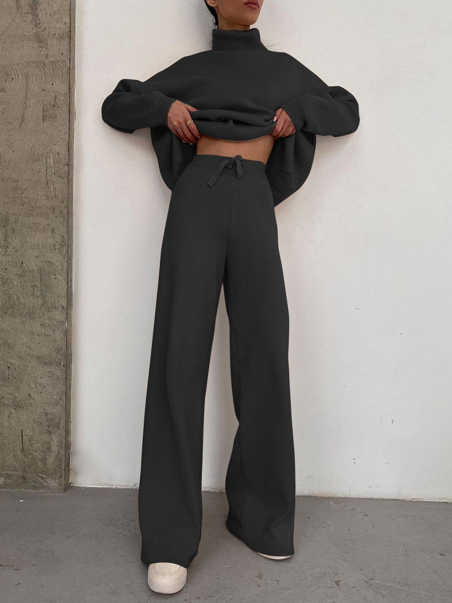 Damen bequemer und stylischer Strickanzug Sovae