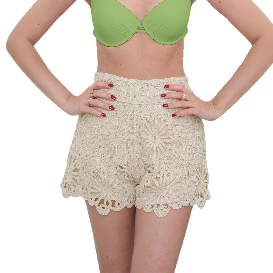 Damen elegante Spitzenshorts Sovae