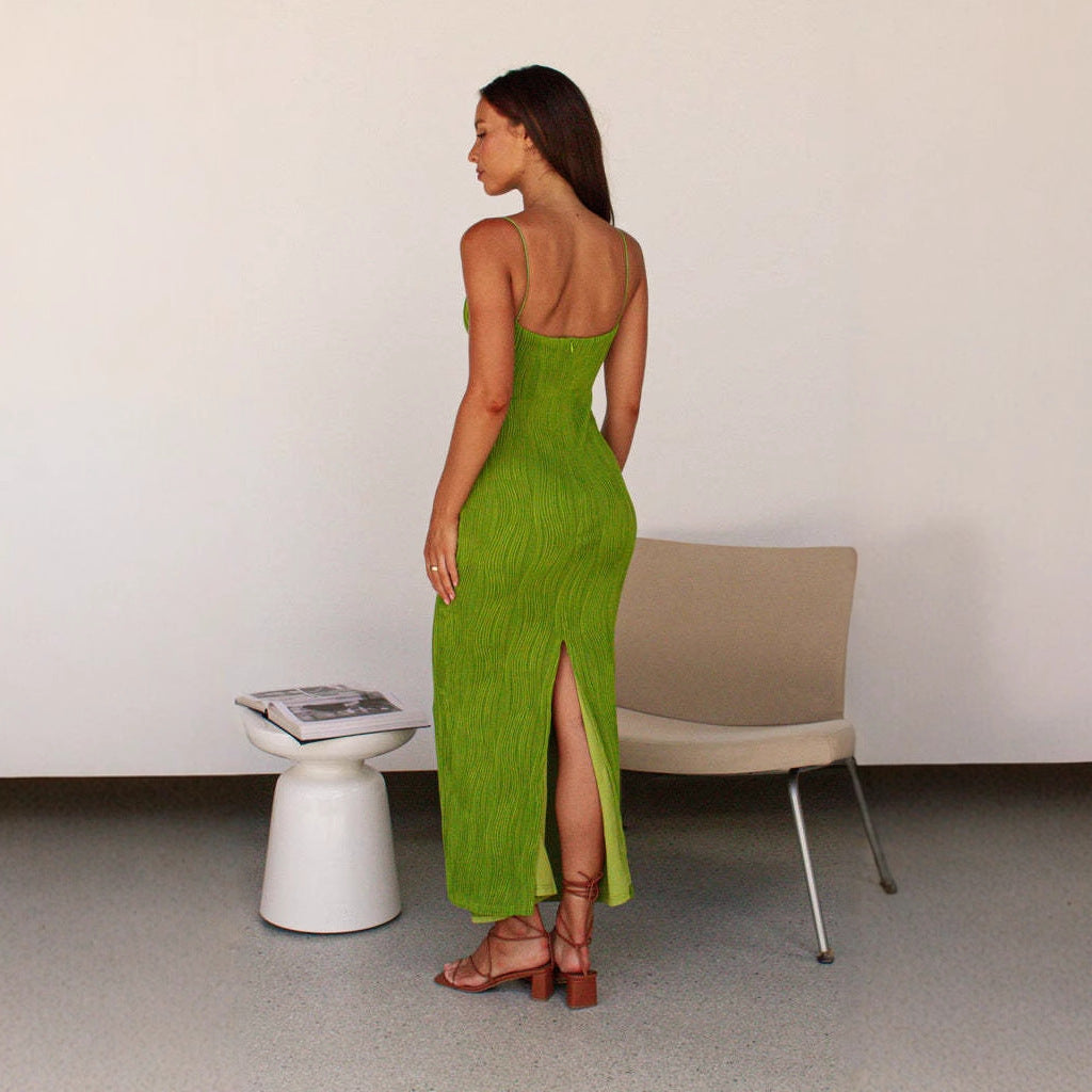 Damen figurbetontes Maxikleid mit schulterfreiem Design Sovae
