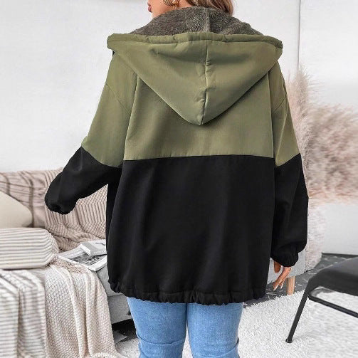 Damen Kapuzenjacke mit punktuellem Fleece-Futter und verstellbarem Bund Sovae