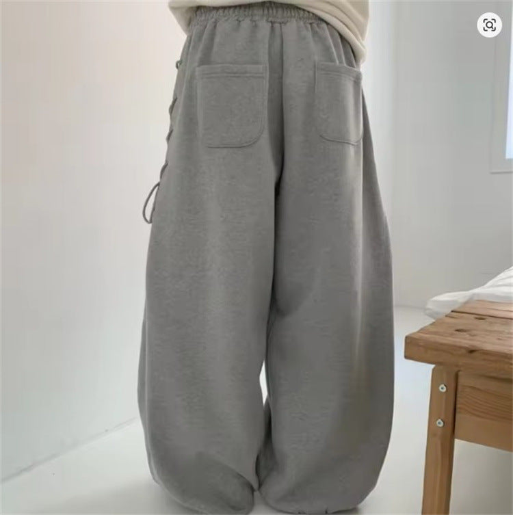 Damen lässige und modische Sweatpants mit Schnürung Sovae