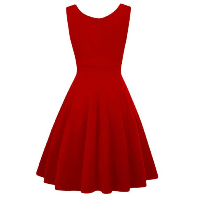 Damen Midikleid mit taillierter Passform und eleganten Falten Sovae