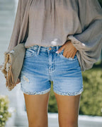 Damen Denim-Shorts Sovae