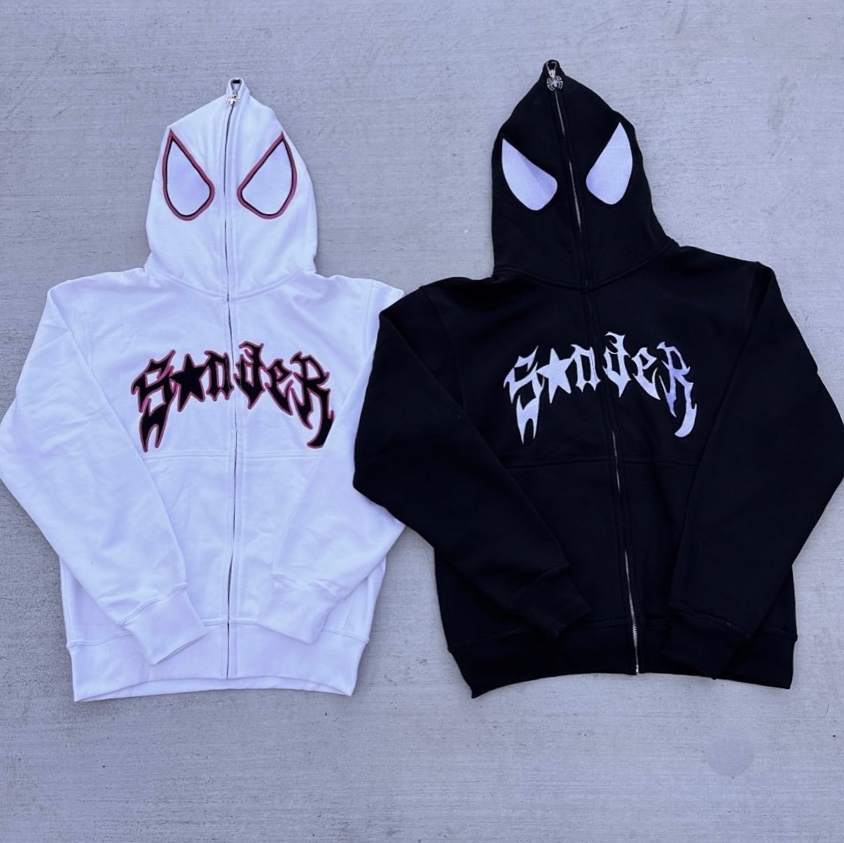 Damen Kapuzenpullover mit künstlerischem Spider-Motiv Sovae