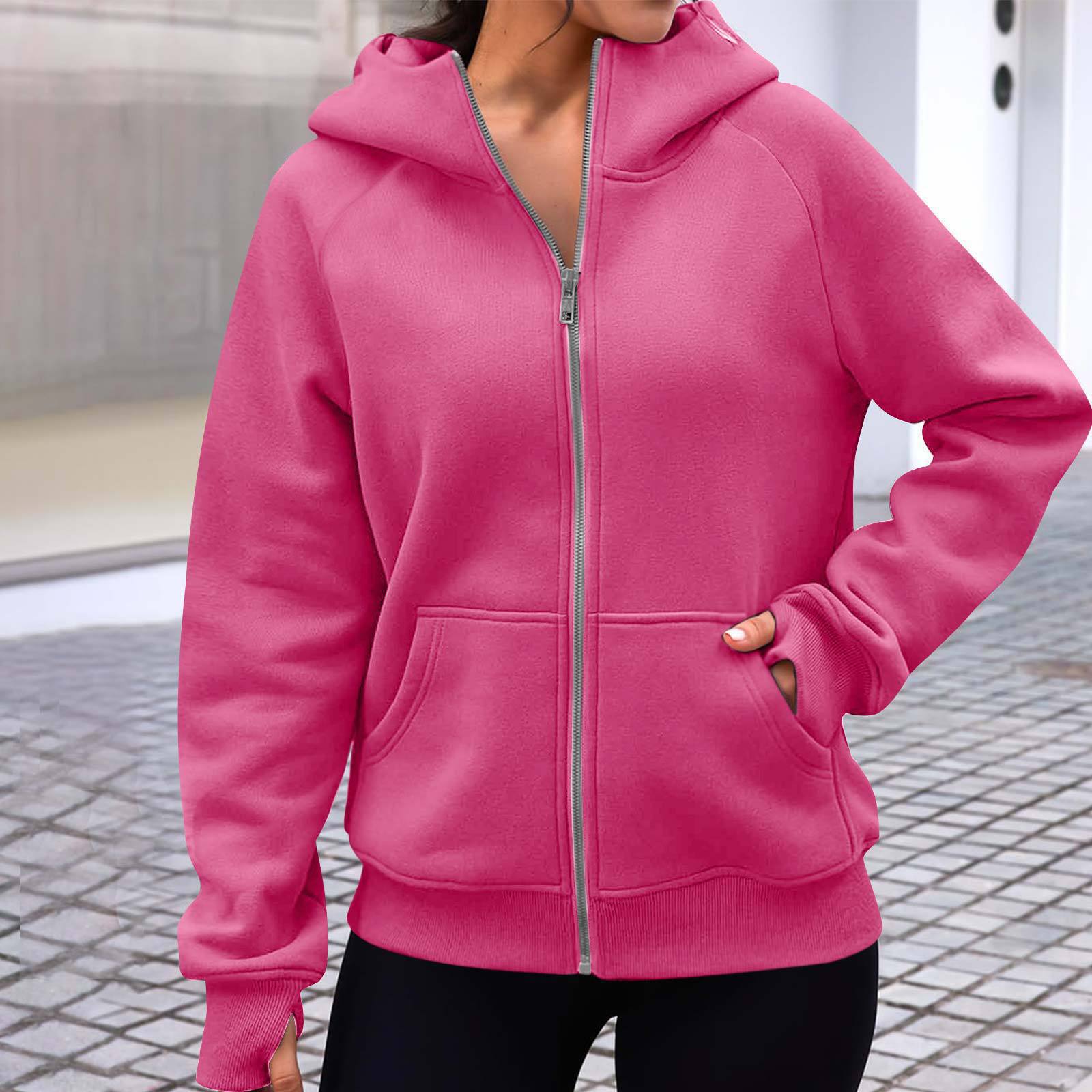 Damen gemütlicher und stilvoller Zip-Hoodie Sovae