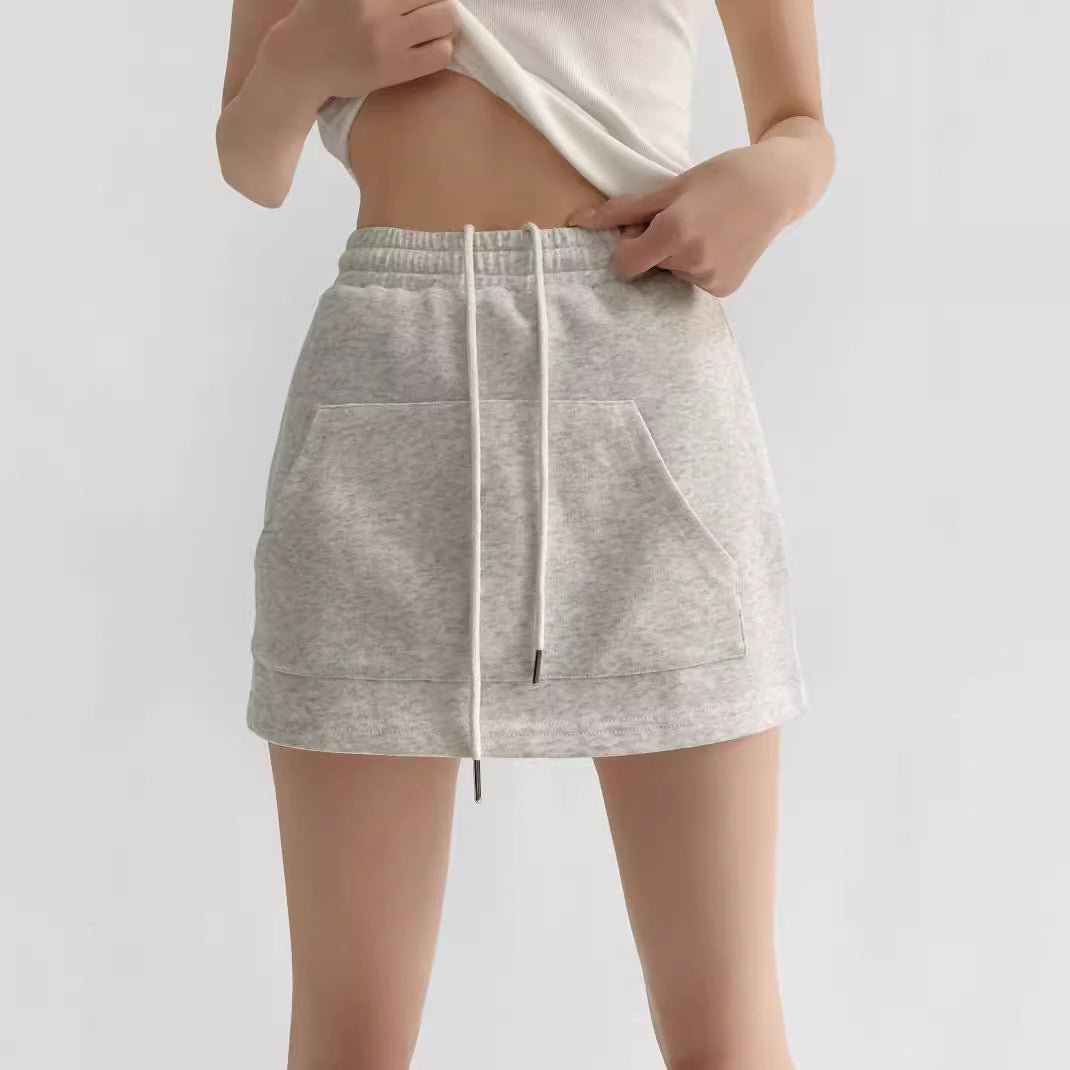 Damen Sweatrock mit elastischem Bund und praktischen Seitentaschen Sovae