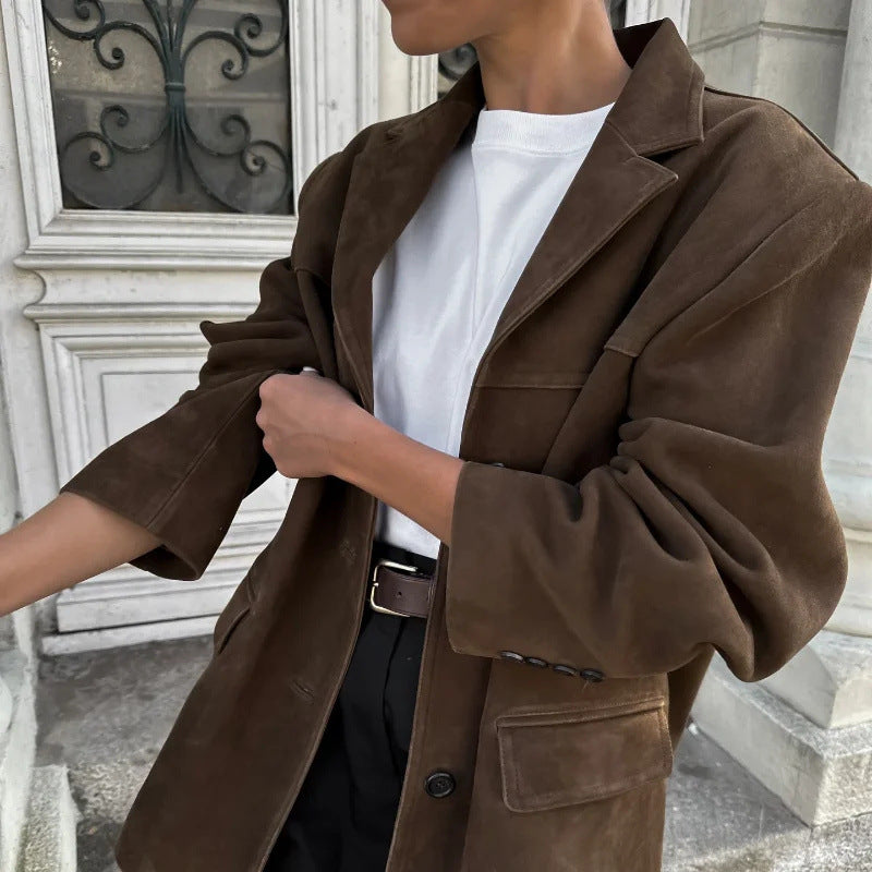 Damen Casual Blazerjacke aus hochwertigem Material Sovae