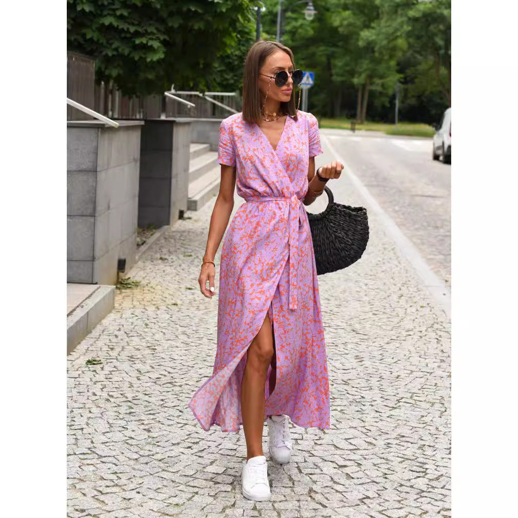 Damen Verspieltes Maxi-Rock-Kleid Sovae