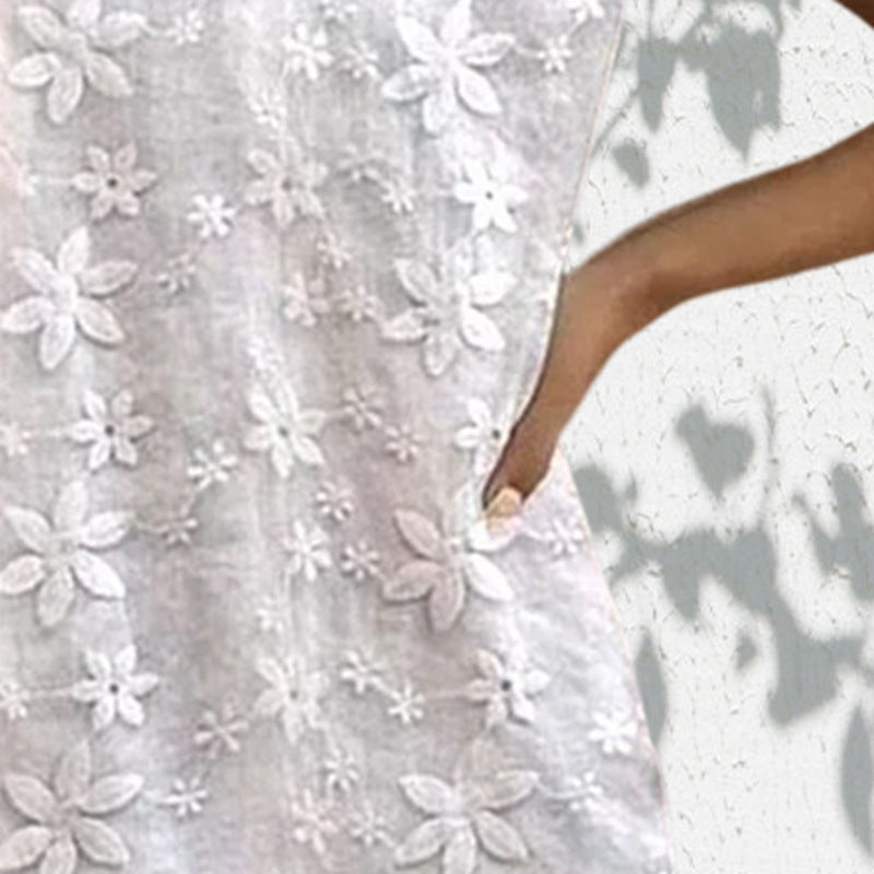 Damen Leichtes Blüten-Minikleid Sovae